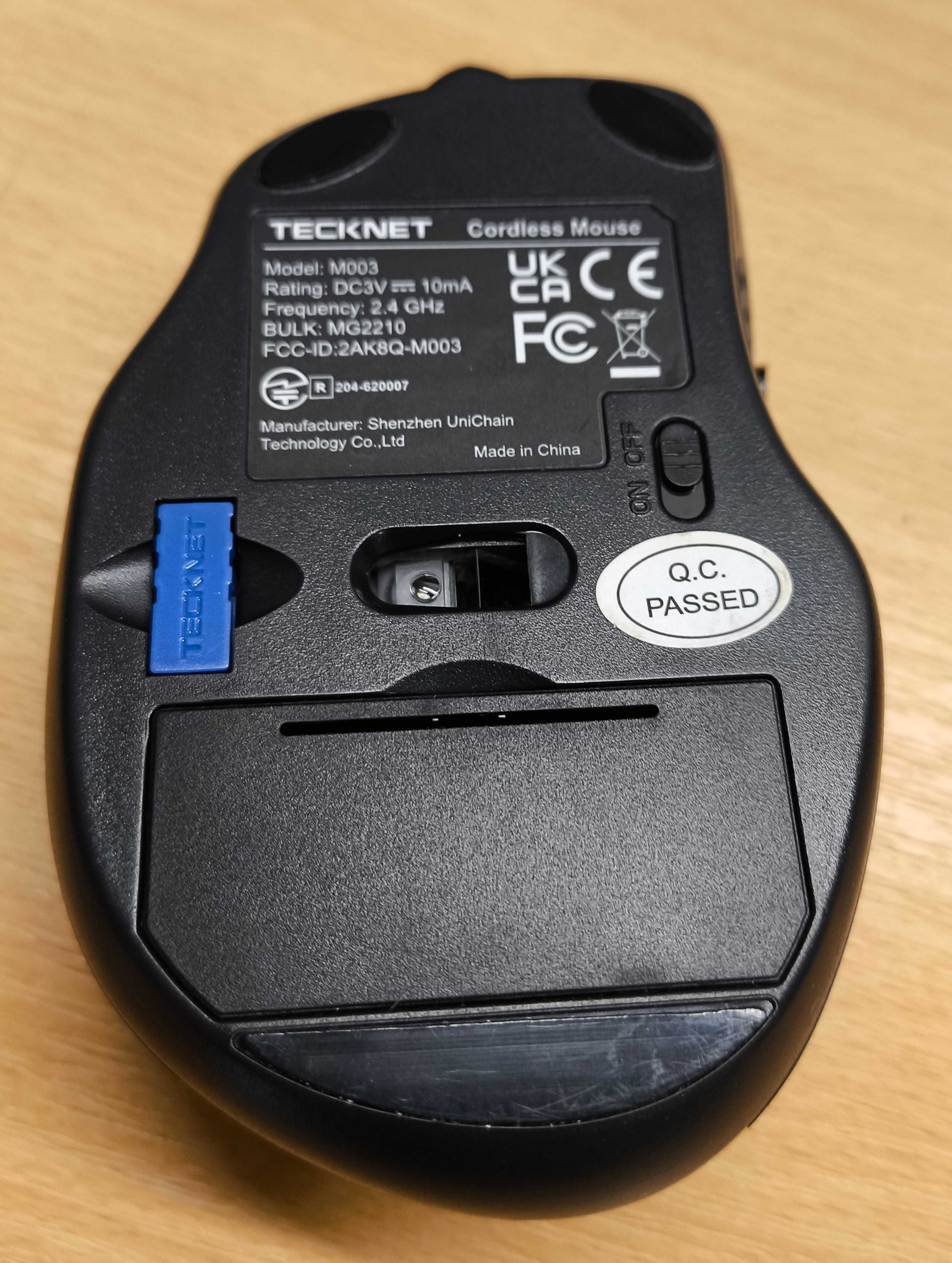 Bezprzewodowa mysz komputerowa 5 regulowanych DPI TeckNet 2,4GHz [2441