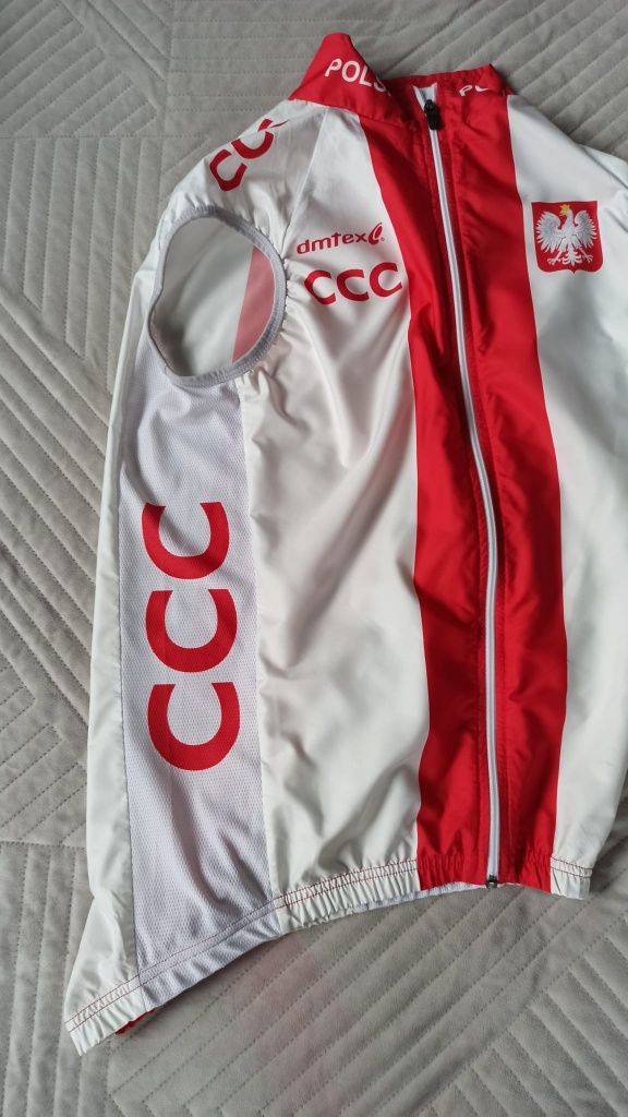 Kamizelka kolarska rowerowa Reprezentacji Polski CCC Dmtex roz. S