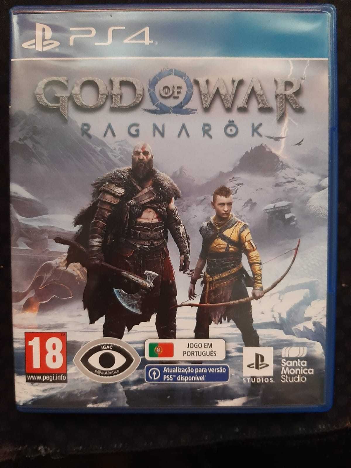 God of war ragnarok para ps4, como novo!