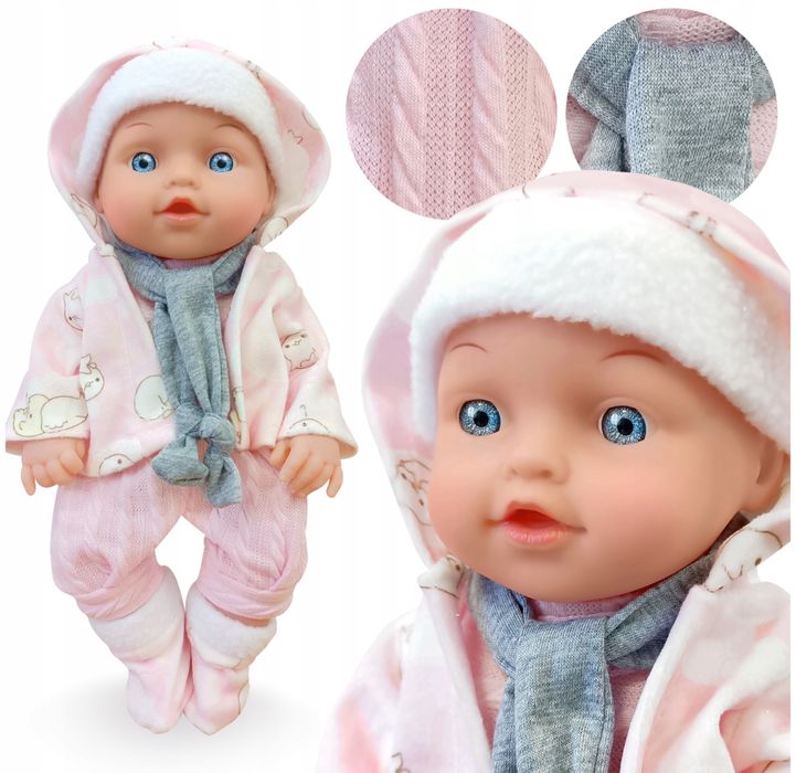 Lalka Bobas Jak Żywa Interaktywna Duża Mówi Ubranka Prezent