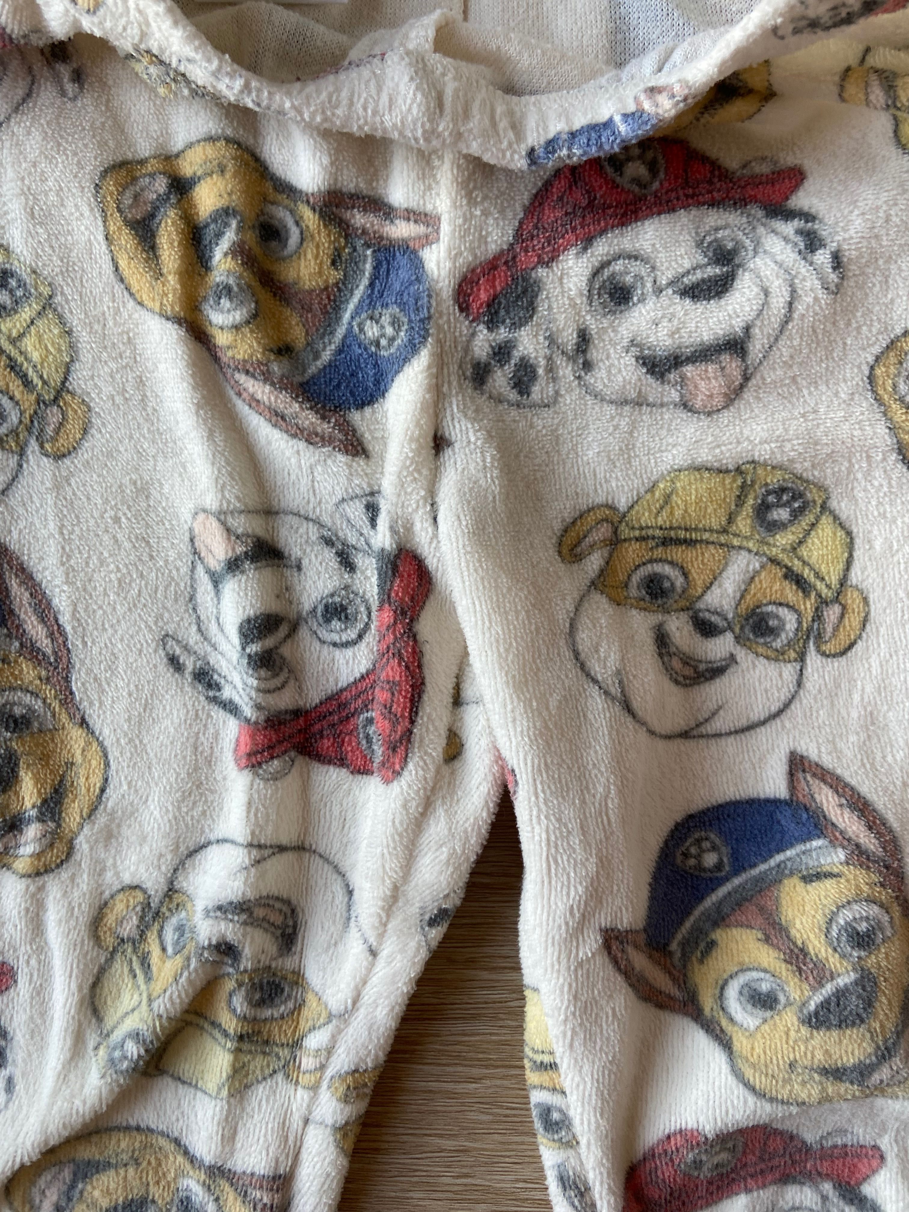 Piżama welur psi patrol paw patrol 92 ZARA kremowa chłopięca