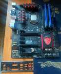 Procesor Intel i7 4790K, płya główna MSI Z97 Gaming, RAM 8GB (2x4)