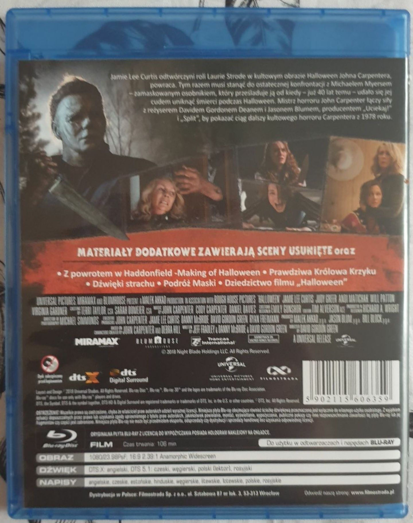 Horror zestaw Blu ray: Halloween, To my, Niewidzialny człowiek