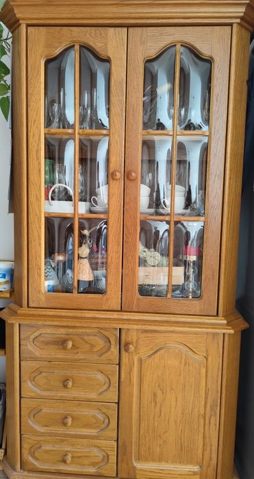 Witryna dąb rustykalny