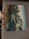 Quadro com tripe em madeira