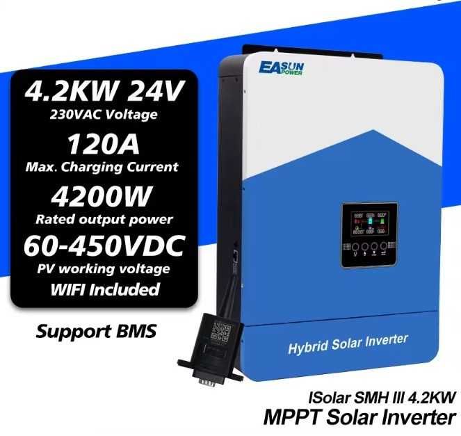 Inversor Híbrido Solar 2.2Kw 12V/ 3.2Kw 24V/ 4.2Kw 24V/ 6.2Kw 48V MPPT