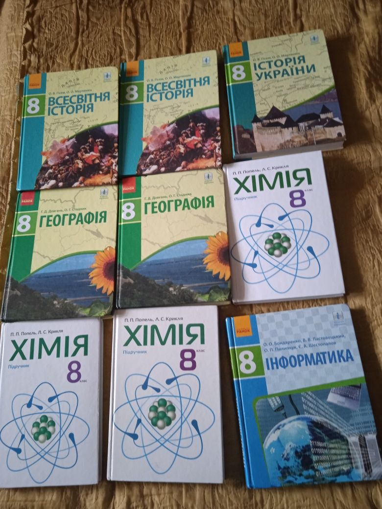 Підручники 8 клас