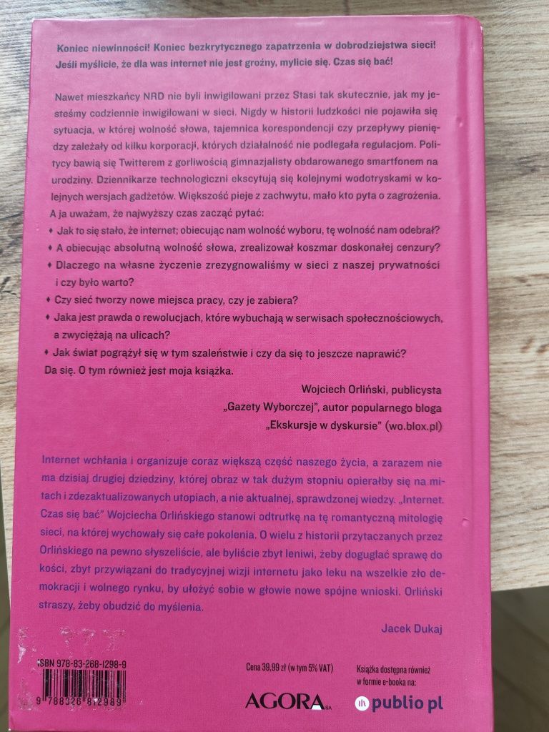 Wojciech Orliński - " Internet czas się bać"