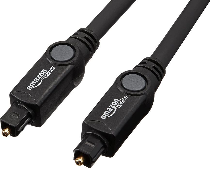 amazonbasics 7gsw długość kabla 1.8m toslink czarny kabel audio