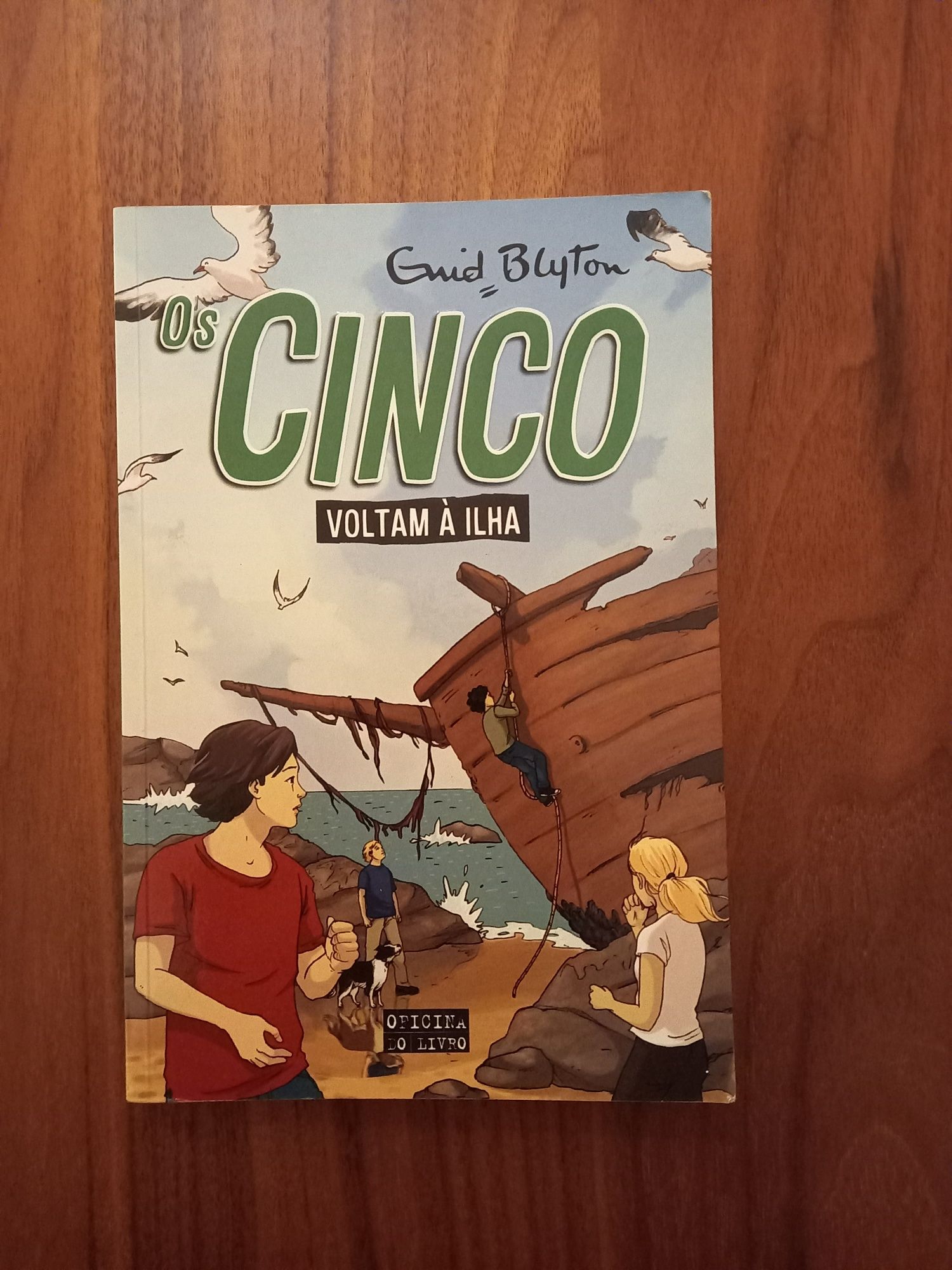 Livro "Os Cinco Voltam à Ilha", Volume 3, Enid Blyton