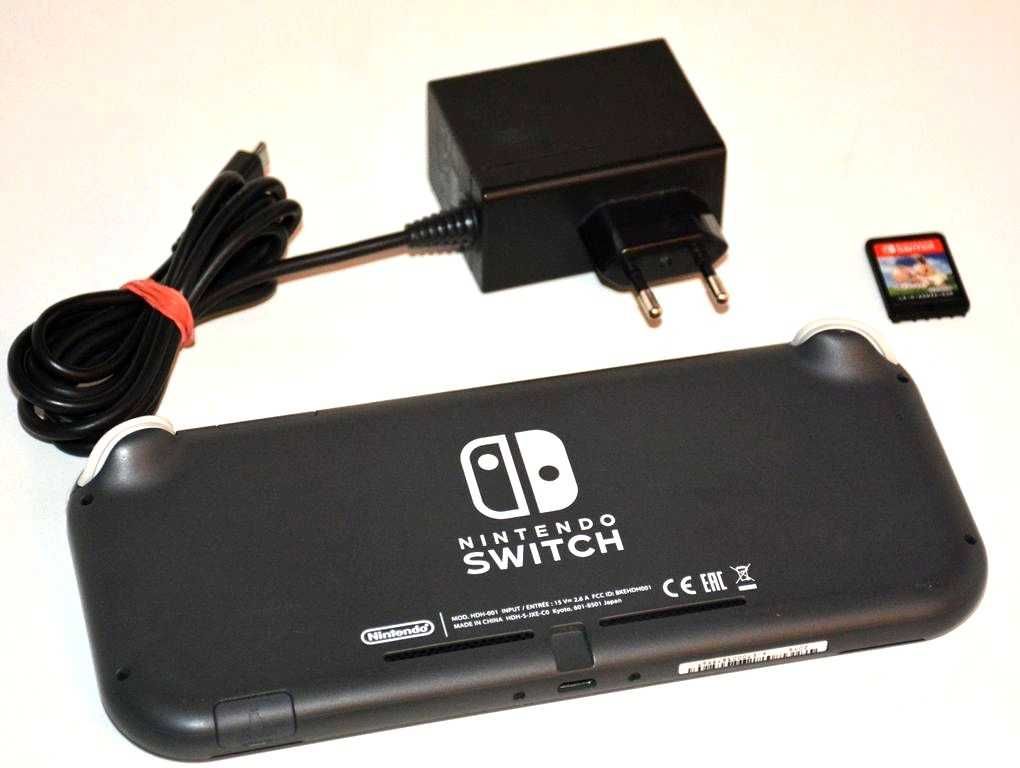 Nintendo Switch Lite Szary Używana Stan BDB + Gra Pokemon