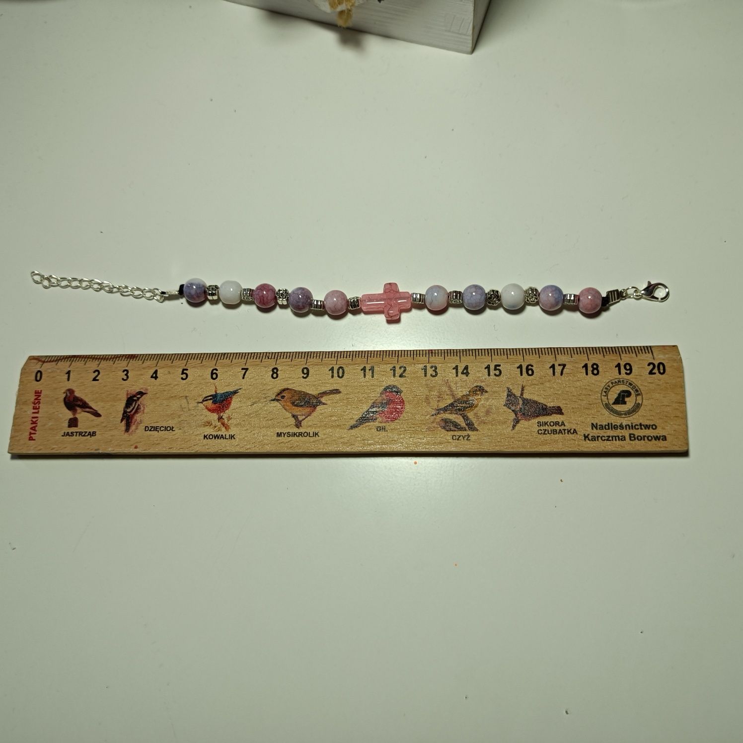 Różaniec na rękę hand made