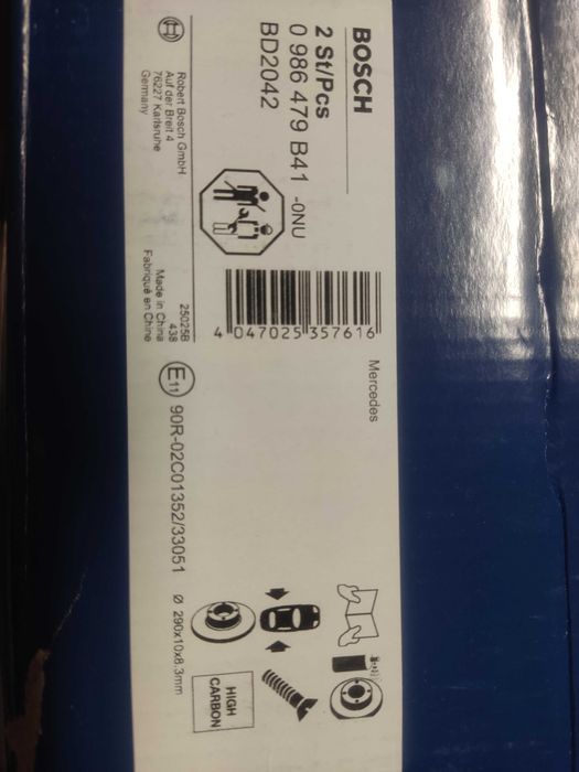 Discos e calços Boch novos