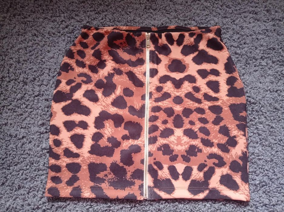 фирменная мини юбка леопардовой принт
