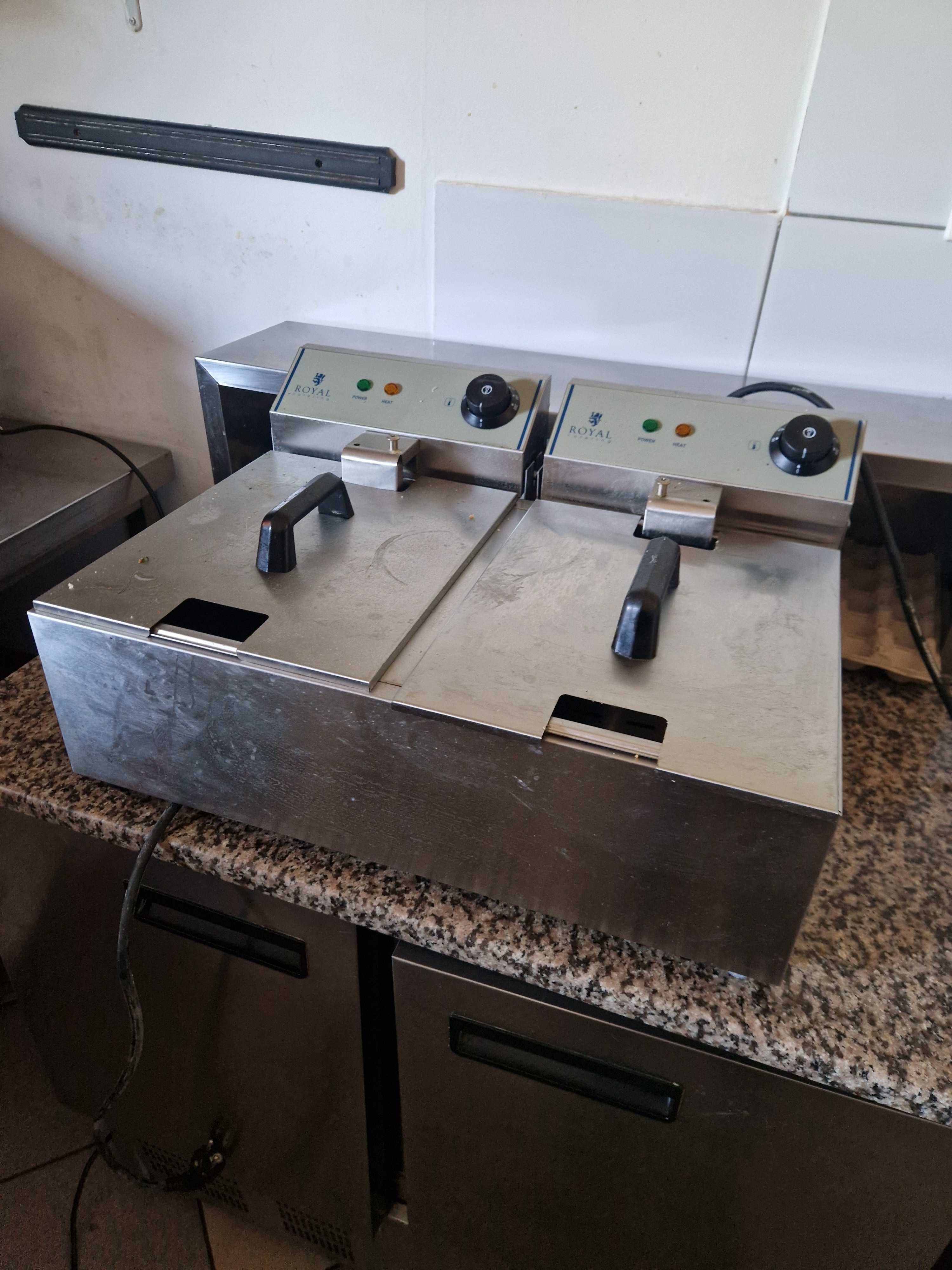 Frytownica elektryczna - 2 x 10 l - ECO  Royal Catering
