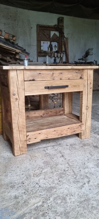 Konsola drewniana stare drewno