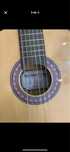 Guitarra com cordas de nylon, tamanho 1/4