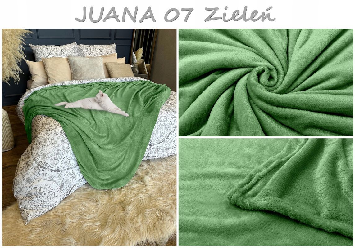Koc Narzuta Na Łóżko Kanapę 200x220 Ciepły Mikrofibra Pled Kolor Do Wy
