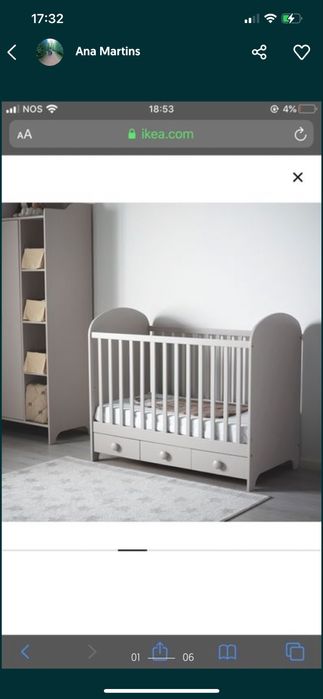 Berço de bebe ikea