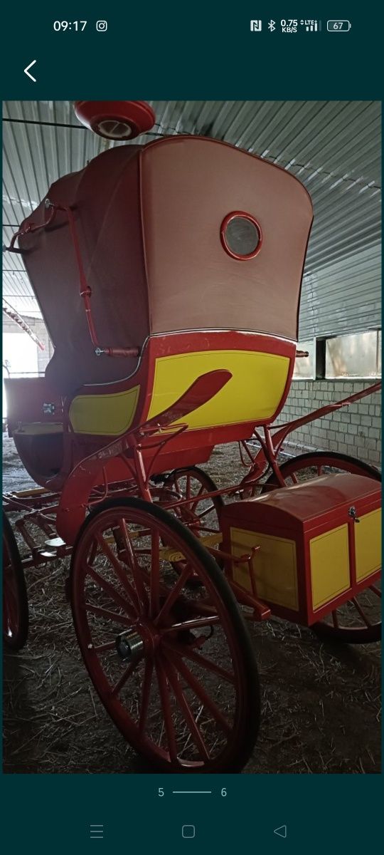 Bryczka nowa konna wagonetka powóz koń