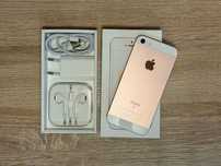 iPhone SE (2016) 128 GB Rose Gold + pełen zestaw + etui