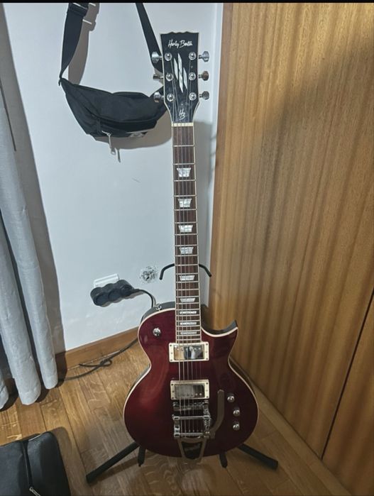 Harley Benton SC-Custom II – Guitarra Elétrica com EMGs + Bigsby