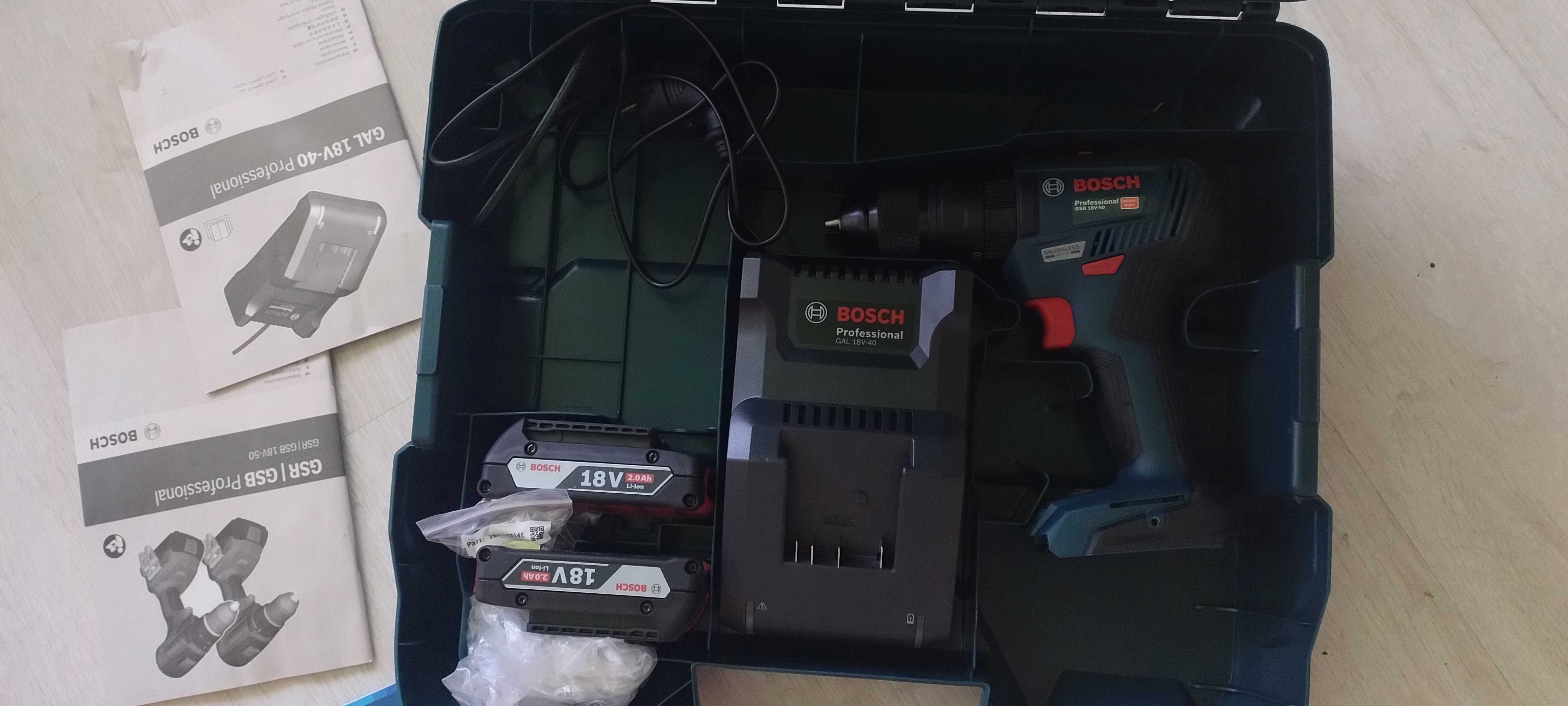Аккумуляторный шуруповерт BOSCH GSB 18V-50