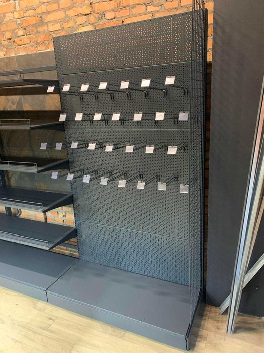 Торгові стелажі. Каса прилавок. Стелаж вітрина. Торгове обладнання