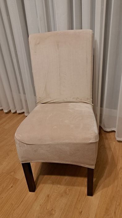 Pokrowiec na krzesło welur berz 6szt