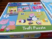 Puzzle, Kubuś Puchatek i świnka Peppa