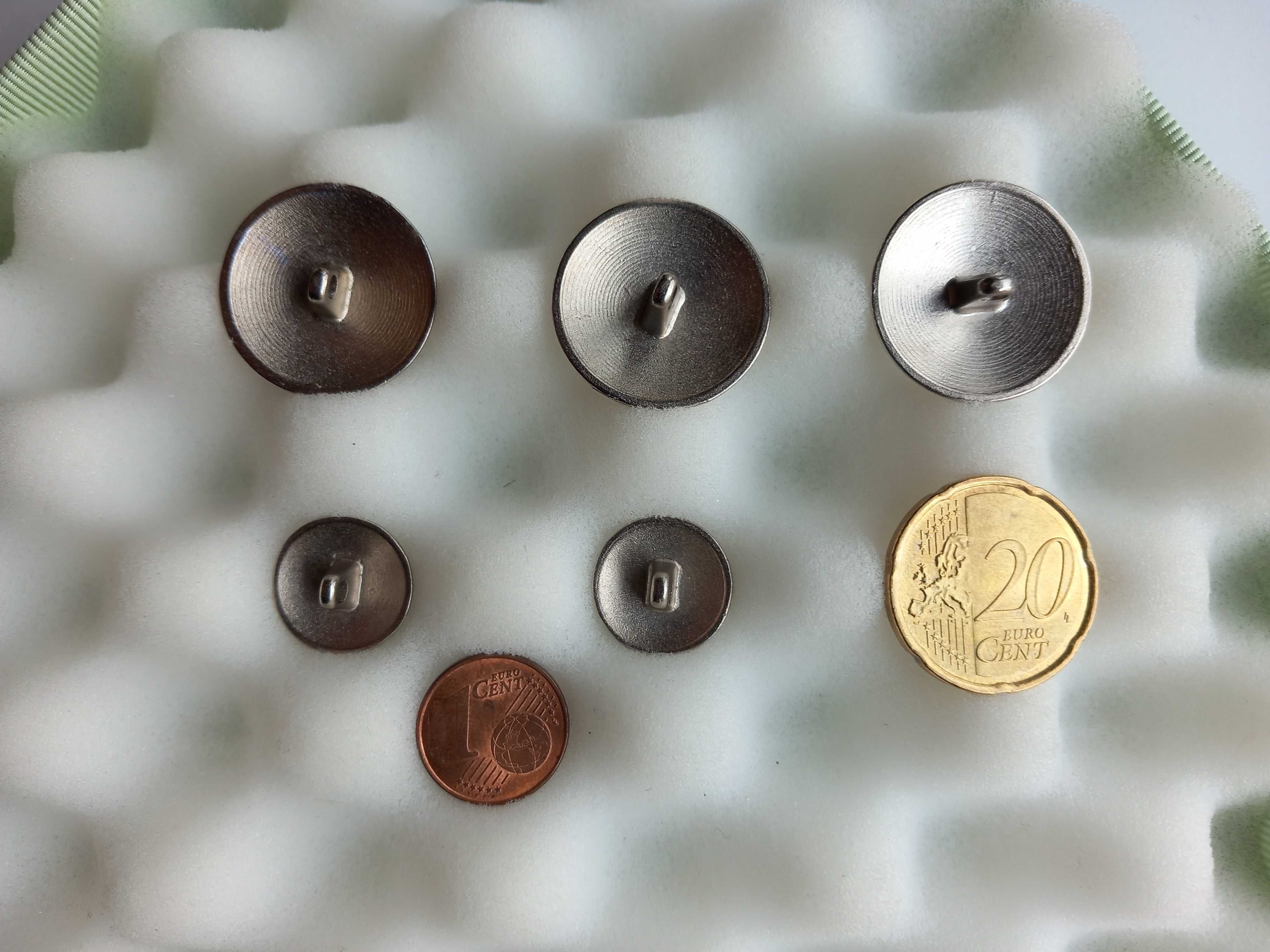 Botões metal prateado para blazer Novos