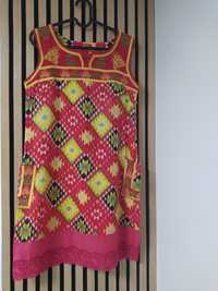 Letnia kolorowa sukienka Monsoon World rozmiar 40