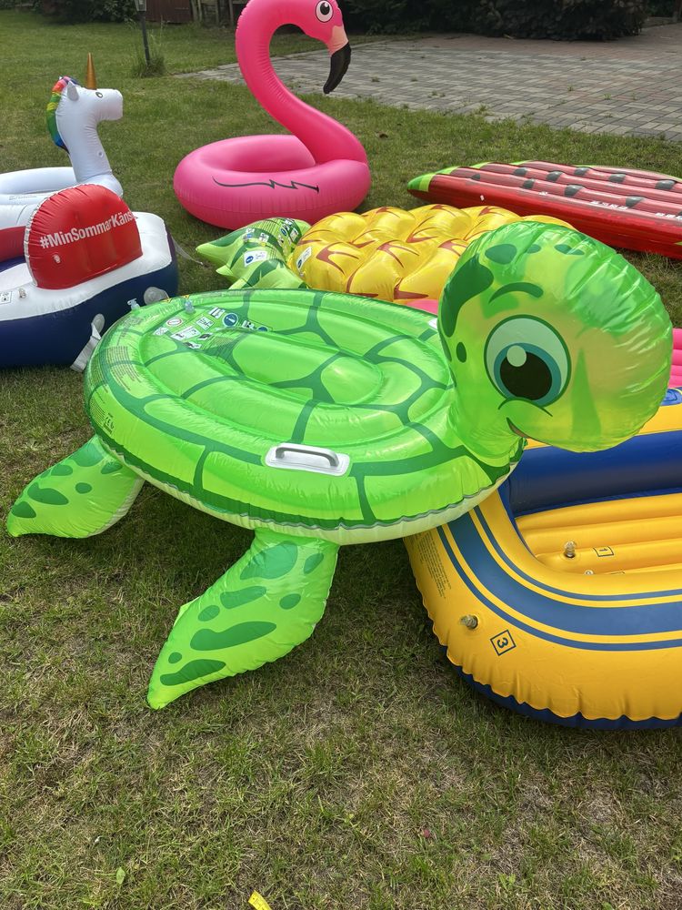Żółw dmuchany materac na wodę jezioro morze summer air mattress
