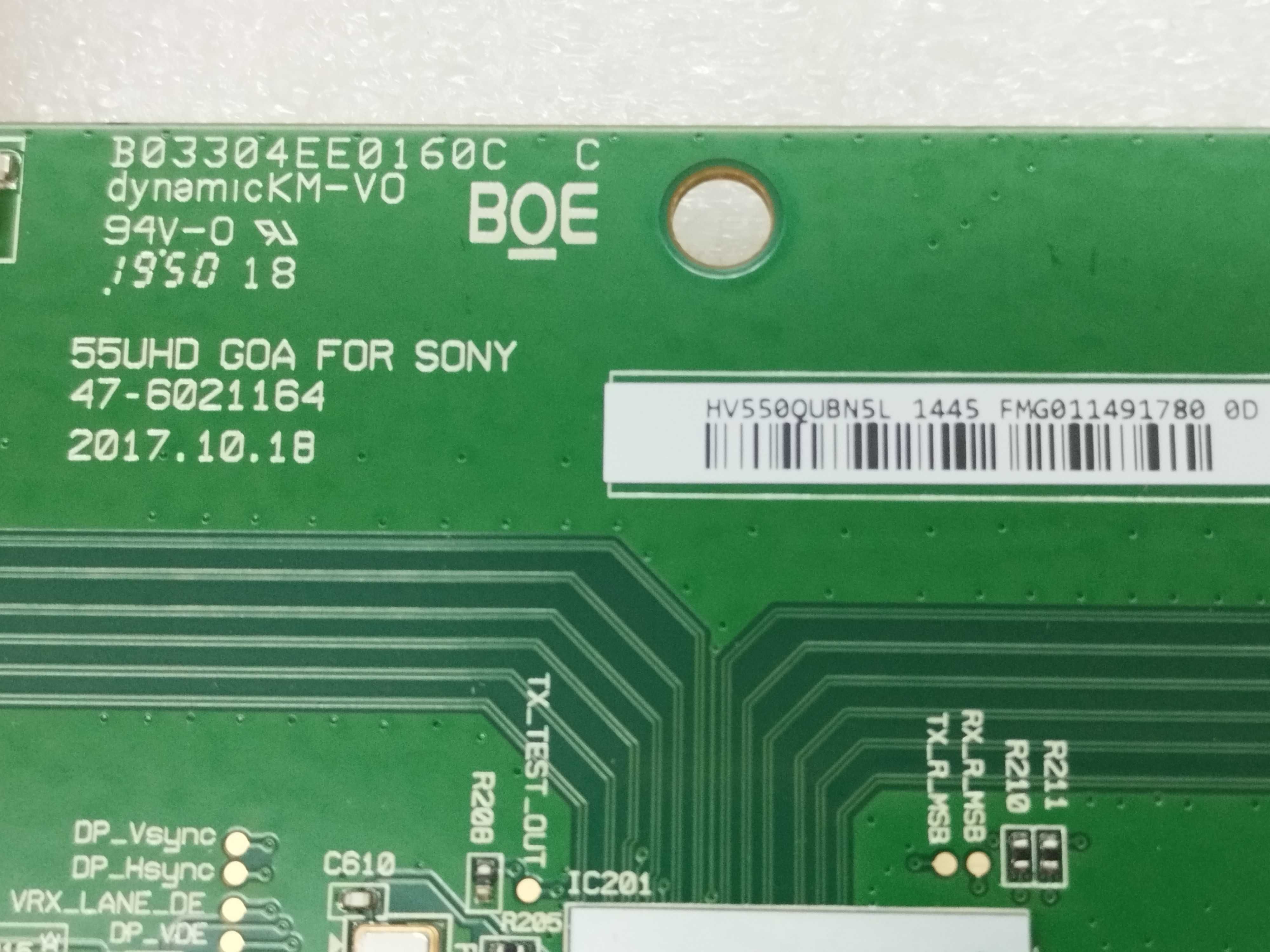 Placa T-Con Sony KD-55XG8096
