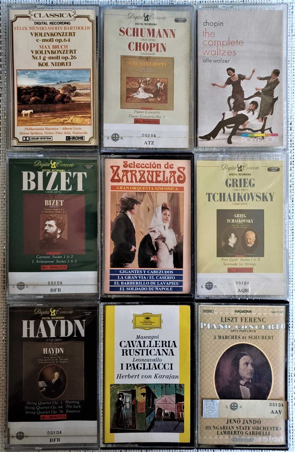 45 Cassetes - Grande Coleção Musica Clássica - Raras - COMO NOVAS