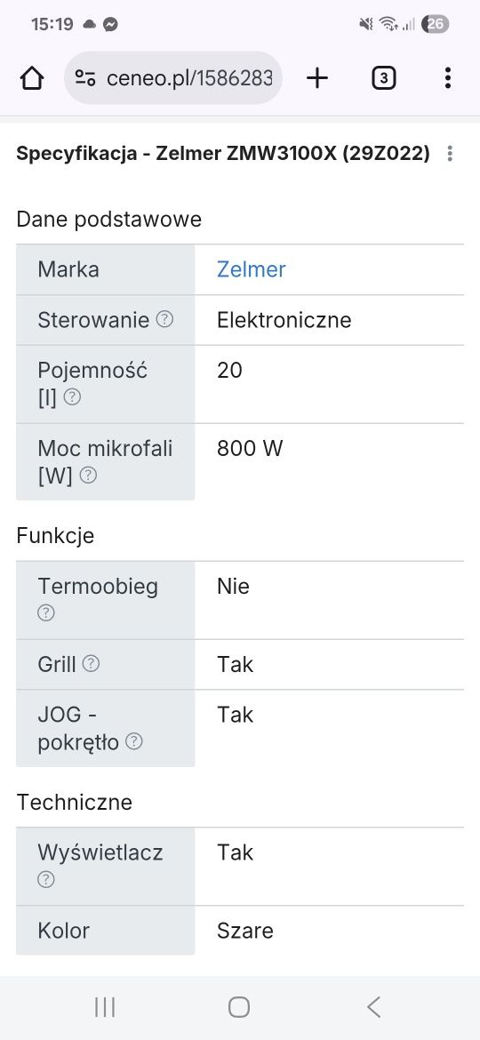 Mikrofalówka Zelmer