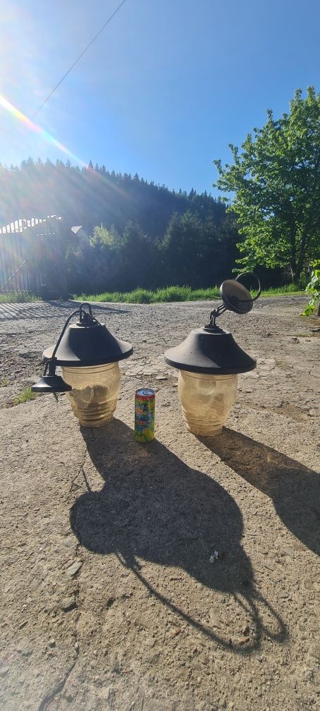 2 duże lampy zewnętrzne