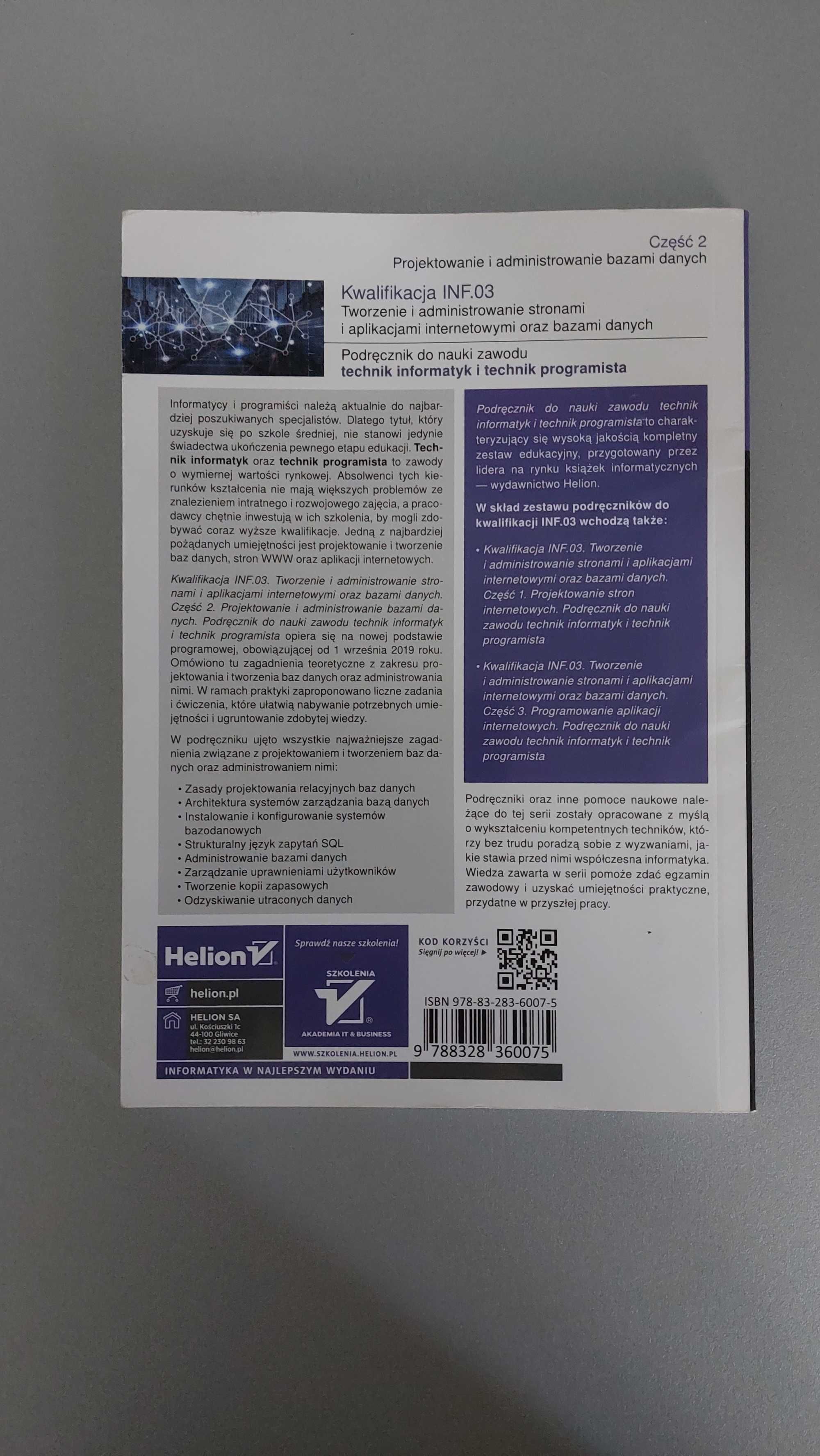 Kwalifikacja INF.03 Tworzenie i administrowanie stronami.