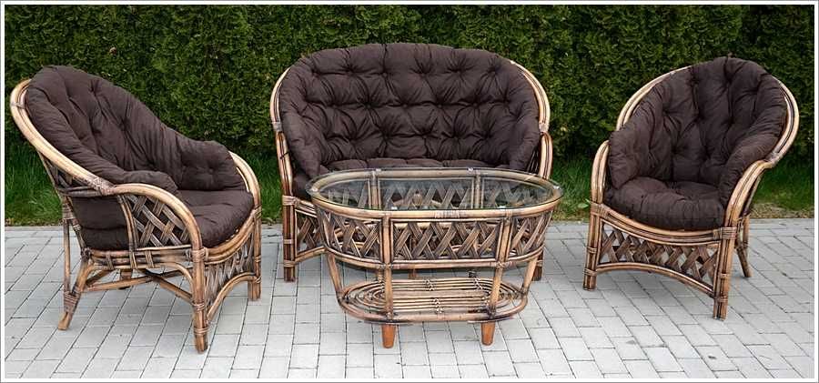 Комплект мебели Casablanka brown из натурального ротанга