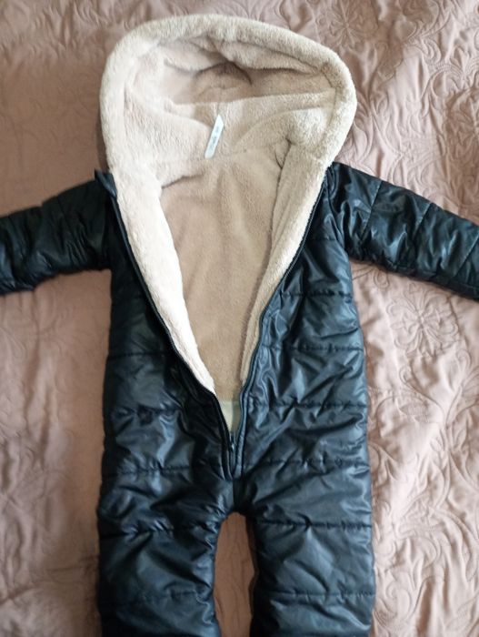 Дитячий зимовий комбінезон на овчині від народження до 2-х років+подар