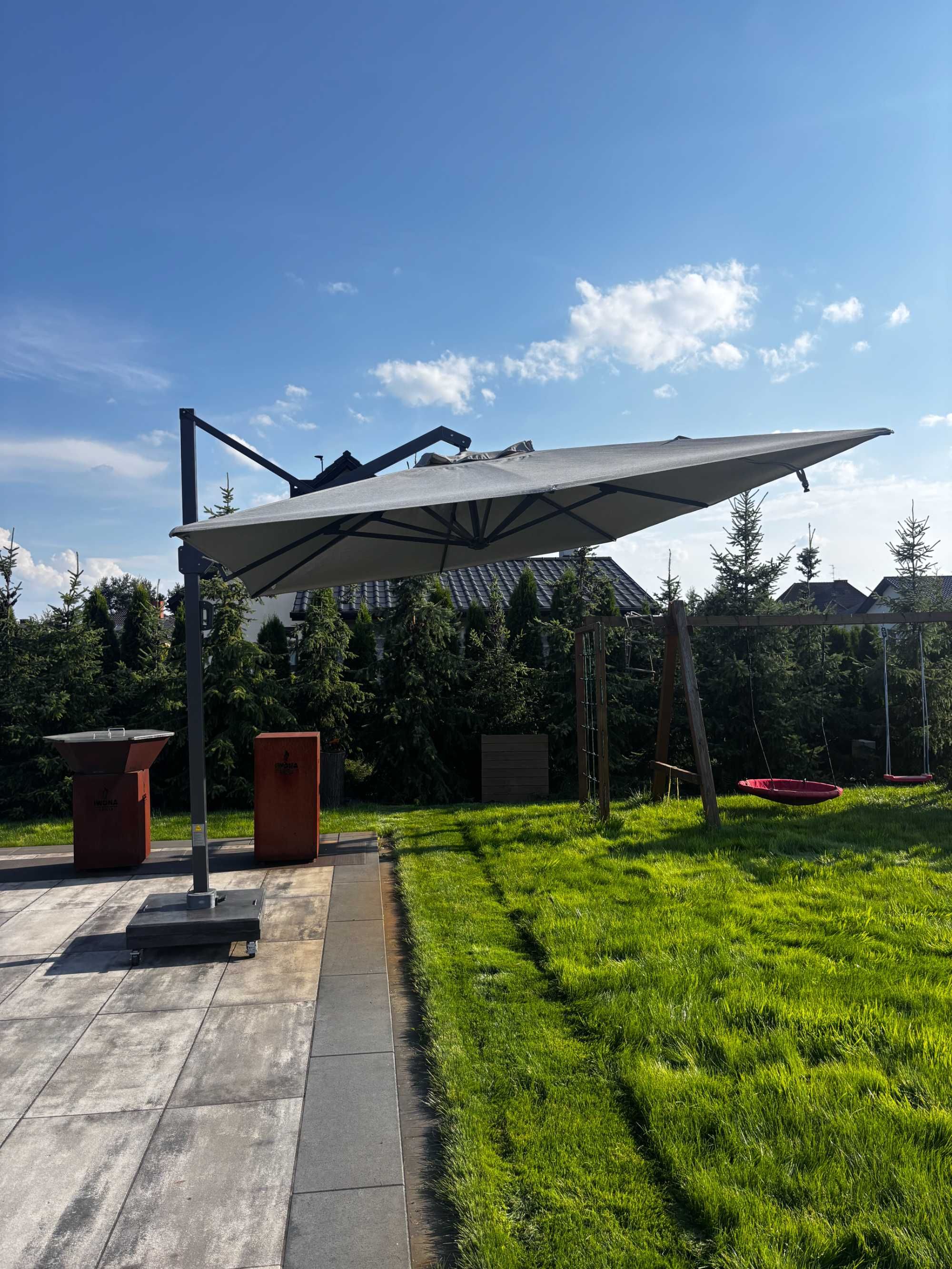 Parasol ogrodowy 3x4m solidny, mocny