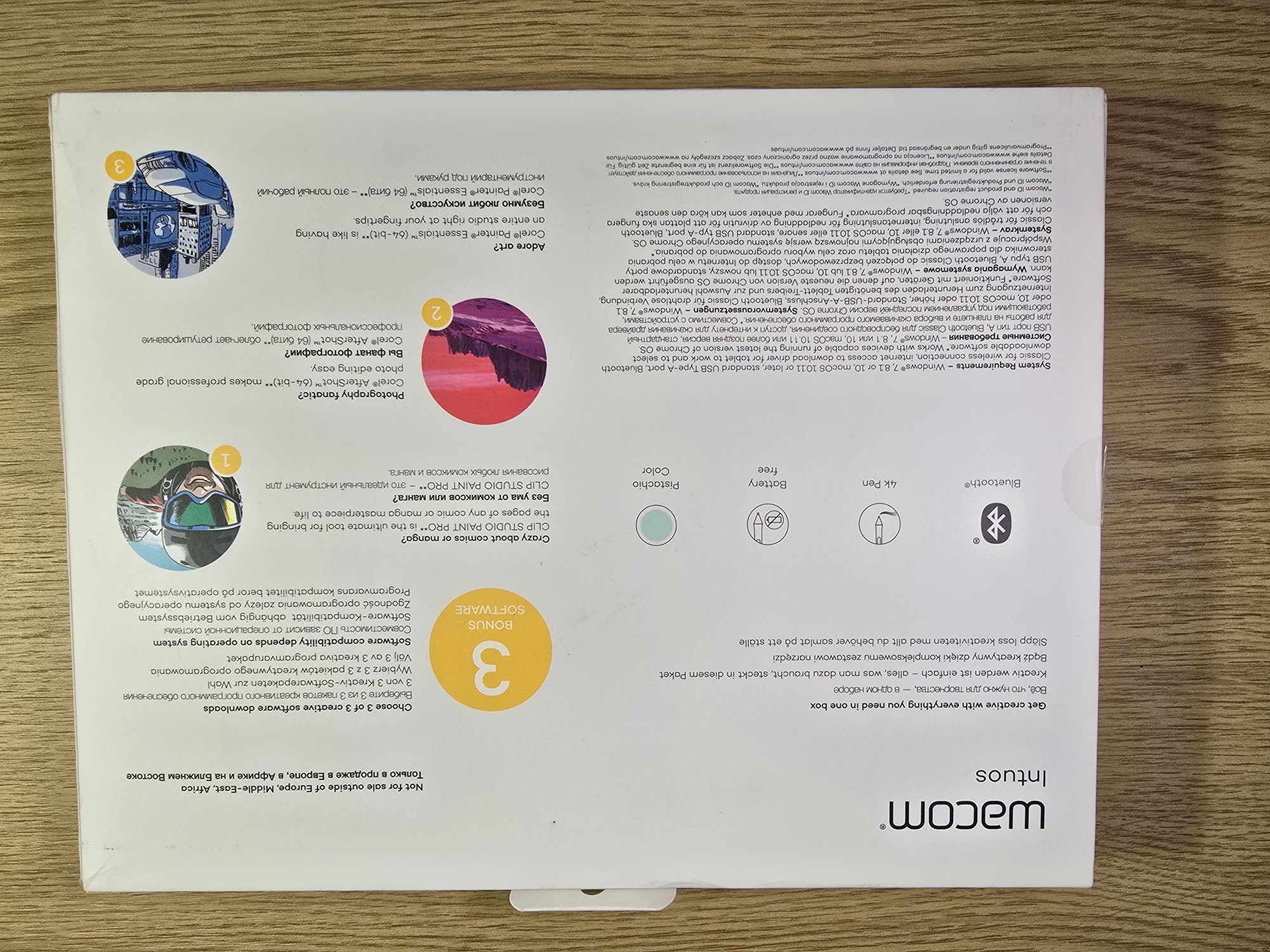 Tablet graficzny Wacom Intuos M - CTL-6100WL  - bluetooth - gwarancja