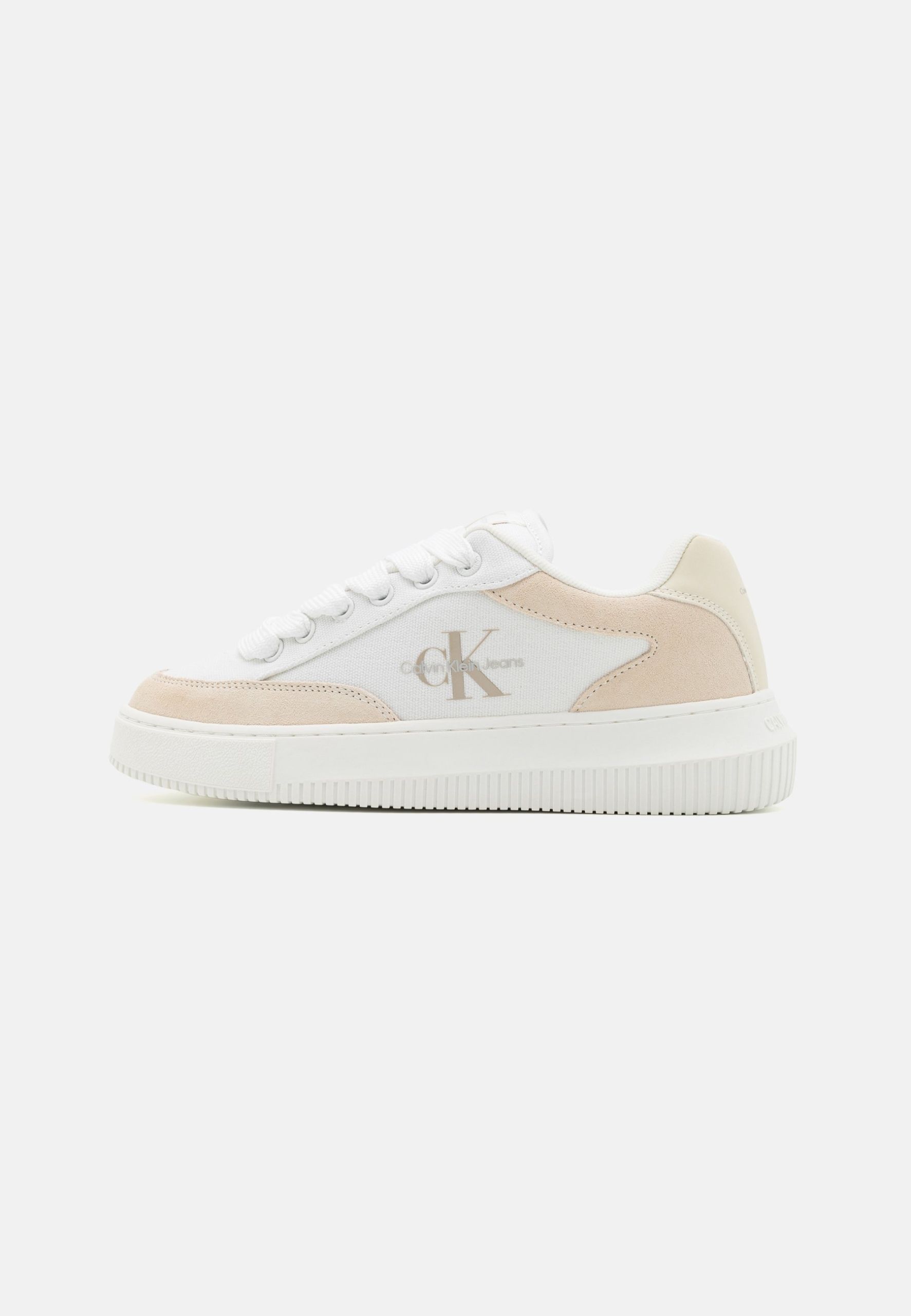 Calvin Klein 39 Sneakersy Niskie White/Beige J27518