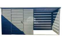 SCHOWEK DOMEK OGRODOWY 2,5X1,5M Wiata 2,2 Antracyt Dach Spad Tył Ts730
