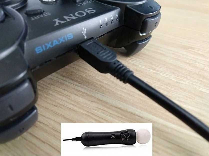 Kabel Mini USB Pad PS3 Move Kamera Canon Navi 1,5m VideoPlay Wejherowo