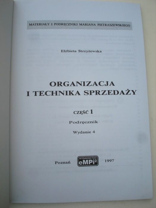 Organizacja i technika sprzedaży cz.1