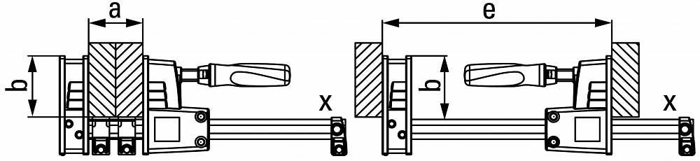 Ścisk Stolarski Pełnopowierzchniowy 1000*95Mm