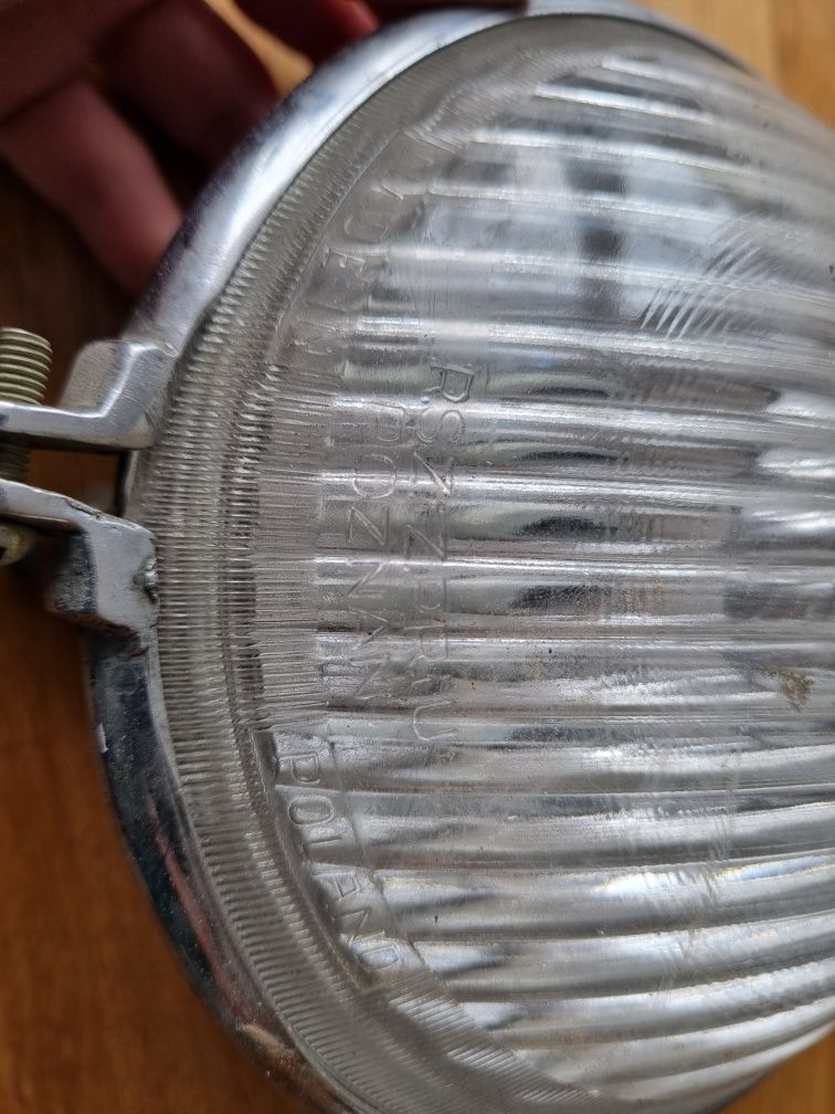 Lampa, reflektor Jupiter Poznań do motocykla PRL simson