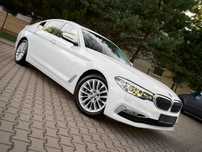 BMW Seria 5 520d 190PS Luxury Line | Brązowe Skóry | Biała Perła | Salon PL