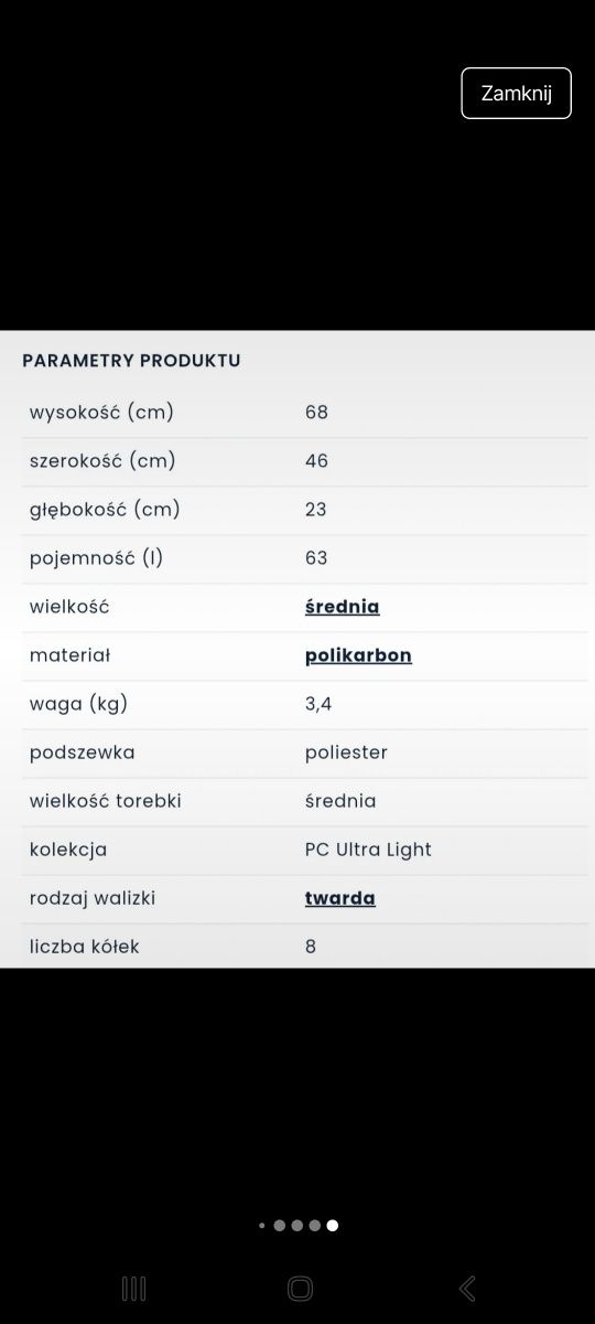 Walizka średnia Wittchen polikarbon